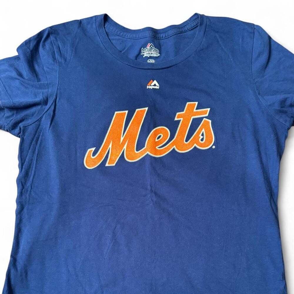 Ladies Majestic New York Mets Noah Syndergaard 34 Jersey T-Shirt